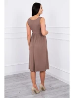 Šaty se širokými ramínky cappuccino Šaty se širokými ramínky cappuccino