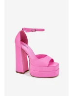 Dámské Sandály Na Podpatku A Platformě Růžové Beloria