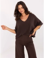 Jumper IT SW 2202.52 tmavě hnědý