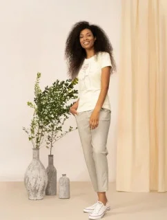 Dámské kalhoty OTHAW22TTROF044-83S béžové - Outhorn