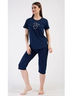 Dámské domácí šaty s tříčtvrtečním rukávem Lekníny Dámské domácí šaty s tříčtvrtečním rukávem Lekníny