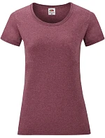 Fruit of the Loom Lady-Fit Valueweight T Dámské tričko 16.1372 heather burgundy Fruit of the Loom Lady-Fit Valueweight T Dámské tričko 16.1372 heather burgundy