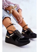 Dámské Semisove sportovní boty na klínu Černá Larson