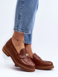 Dámské mokasíny na platformě Laura Messi 2392 tmavě zlatá