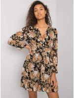 Šaty DHJ SK 12220 2.14P černá a béžová Šaty DHJ SK 12220 2.14P černá a béžová