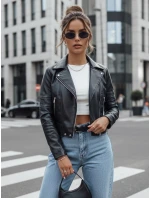 Dámská kožená bunda EKLIN black FashionStreet TY4554