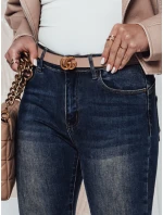 Dámské džínové kalhoty PUSHFIT push up tmavě modré FashionStreet UY2320