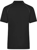 Daiber JN 1308 Pánské piqué polo se zipem 02.1308 black/black