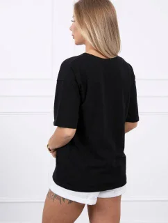 Kouzelná halenka s potiskem černá