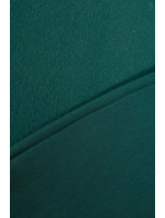 Mikina s krátkým zipem tmavě zelená