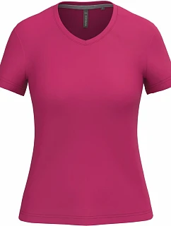 Kariban K 381 Dámské tričko s výstřihem do V 20.K381 fuchsia