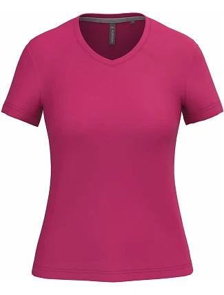 Kariban K 381 Dámské tričko s výstřihem do V 20.K381 fuchsia Kariban K 381 Dámské tričko s výstřihem do V 20.K381 fuchsia