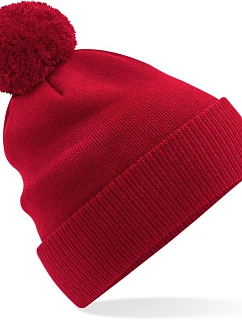 Beechfield B 450N Pletená bio čepice s bambulí "Snowstar®" 53.450N classic red