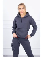 Izolovaná sada s ozdobnou kapsou grafitová