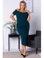 Dámské šaty Delicja SA718 zelené - Karko Dámské šaty Delicja SA718 zelené - Karko