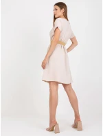 Dámské šaty CA SK 6308.55 Světle béžová - Rue Paris Dámské šaty CA SK 6308.55 Světle béžová - Rue Paris