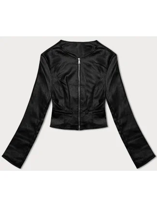 Krátká černá bunda z ekologické kůže J Style (11Z8110) Krátká černá bunda z ekologické kůže J Style (11Z8110)