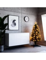 DEKORATIVNÍ VÁNOČNÍ STROMEK Z OPTICKÝCH VLÁKEN TEPLÁ BÍLÁ 120CM