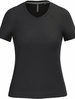 Kariban K 381 Dámské tričko s výstřihem do V 20.K381 black