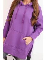 Bunda s prořezy na bocích fialová