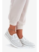 Dámské Polobotky Na Klínku Bílé Azethia