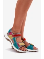 Kožené Dámské Sportovní Sandály McKeylor 95347 Multikolor Kožené Dámské Sportovní Sandály McKeylor 95347 Multikolor