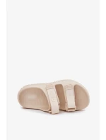 Dámské pěnové pantofle s pásky Big Star – béžové