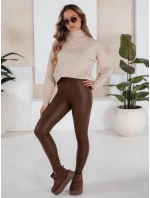 Dámské čokoládové voskované kalhoty VALENTIS FashionStreet UY1559