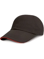 Result Headwear RC 024XP 6 panelová nízkoprofilová sandwich kšiltovka 28.24XP black/red