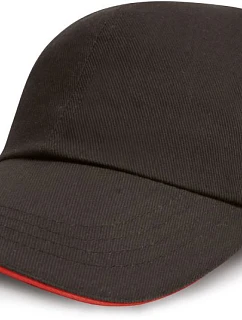 Result Headwear RC 024XP 6 panelová nízkoprofilová sandwich kšiltovka 28.24XP black/red