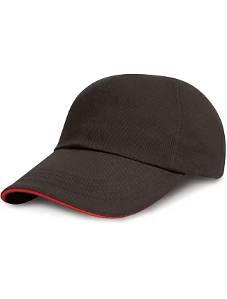 Result Headwear RC 024XP 6 panelová nízkoprofilová sandwich kšiltovka 28.24XP black/red