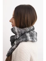 Komin dámský vlněný měkký šátek golf zimní KN21 grafitový