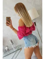 Fuchsiová blůza s pruhy Fuchsiová blůza s pruhy