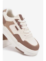 Tenisky Na Platformě Big Star OO274A151 Tmavobéžové