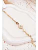 Náramek S Konvalinkou Ze Chirurgické Oceli Zlatá Náramek S Konvalinkou Ze Chirurgické Oceli Zlatá