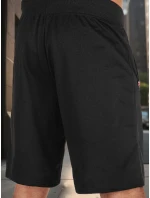 Pánské černé teplákové kraťasy FashionStreet SX2486 Pánské černé teplákové kraťasy FashionStreet SX2486