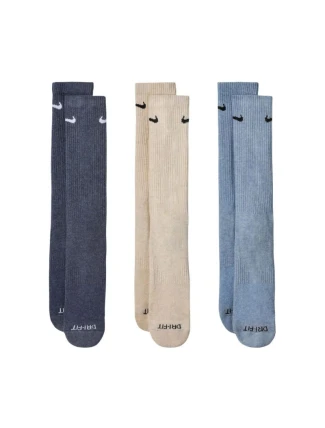 Nike Everyday Plus Cushioned ponožky 3 páry tmavě šedé, béžové, světle šedé SX6888 901 Nike Everyday Plus Cushioned ponožky 3 páry tmavě šedé, béžové, světle šedé SX6888 901