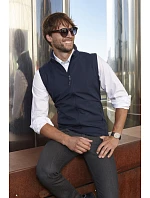 Daiber JN 1128 Pánská 2-vrstvá promo softshellová vesta 02.1128 nautic blue/navy
