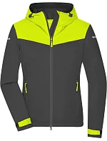 Daiber JN 1179 Dámská outdoorová softshellová bunda 02.1179 carbon/bright yellow/carbon