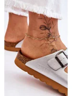 Klasické dámské pantofle Big Star LL274476 Stříbré Klasické dámské pantofle Big Star LL274476 Stříbré