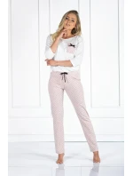 Dámské pyžamo Eliza Ecru s béžovou - Momenti Per Me