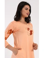 Dámské domácí šaty s tříčtvrtečním rukávem Patricia