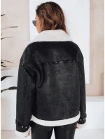 Dámská bunda z ovčí kůže černá FashionStreet TY5125