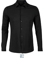 NEOBLU Balthazar Men Košile s dlouhým rukávem 24.3198 deep black NEOBLU Balthazar Men Košile s dlouhým rukávem 24.3198 deep black