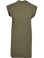 Build your Brand BY 101 Tričkové šaty se stojáčkem 56.0101 olive
