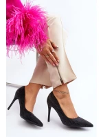 Lodičky zdobené flitry Černé Klonisa