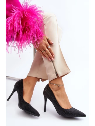 Lodičky zdobené flitry Černé Klonisa