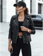 MODE MOSAIC dámská kožená bunda ramones černá FashionStreet TY3893