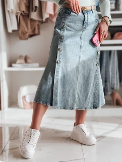 Džínová midi sukně DEMILOVO modrá FashionStreet CY0487