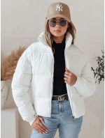 Dámská krátká zimní prošívaná bunda VIBEGIRL bílá FashionStreet TY4947